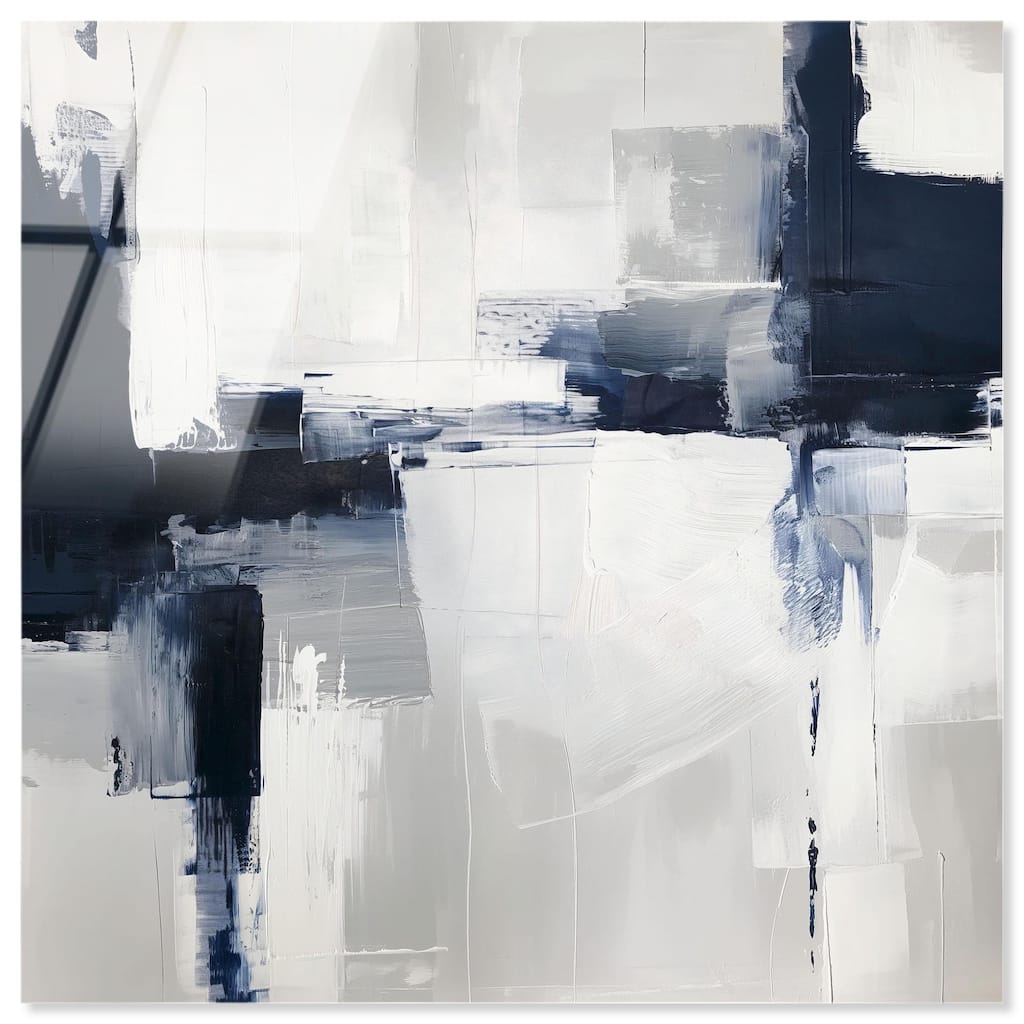 Porcelain Blue on White II Acrylic by Art Remedy, Ready to Hang