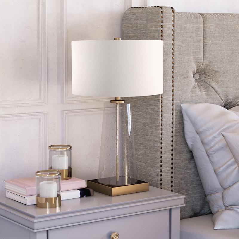 Dax 27.5" Tall Table Lamp with Fabric Shade - 27" Tall