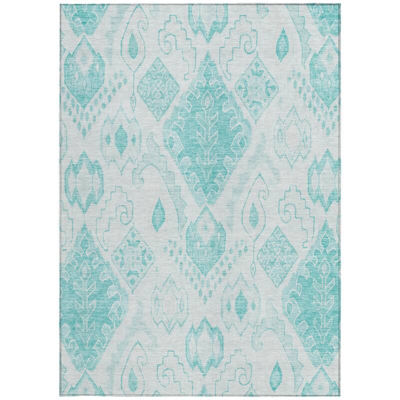 HomeRoots Moroccan Transitional Rectangle Outdoor Rug