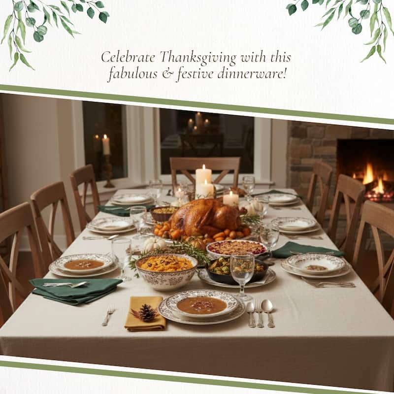 Spode Woodland Set of 4 Turkey Soup Plates - 9 inch