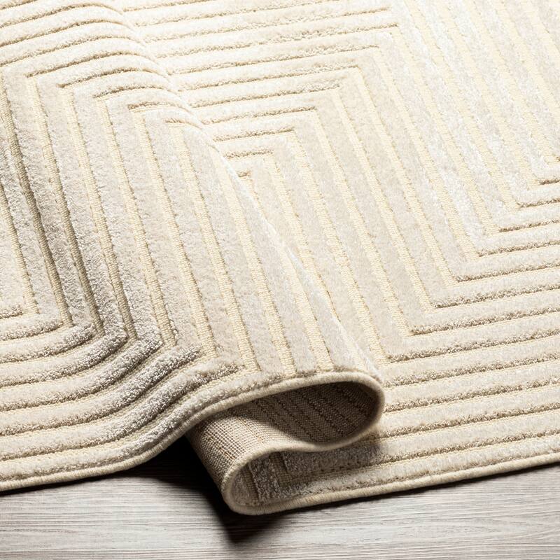 Livabliss Wimbledon Modern Medallion Rug