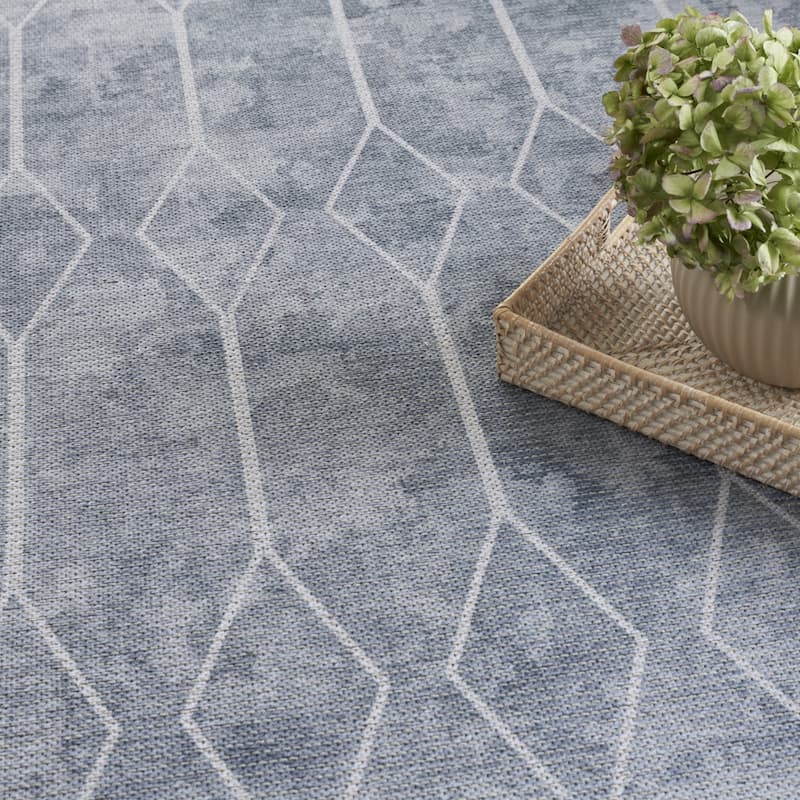 Payi Power Loomed Geometric Area Rug By HomeRoots - 9' x 12'