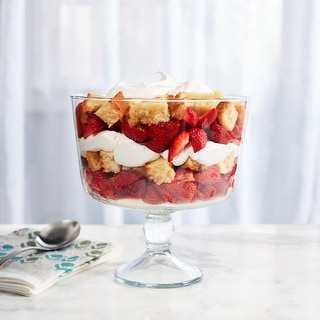 Libbey Selene Footed Glass Trifle Bowl, 9-inch - Set of 1