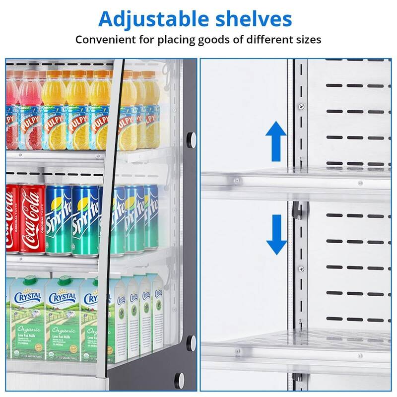 Commercial Display Refrigerator - 7.8 Cubic Feet
