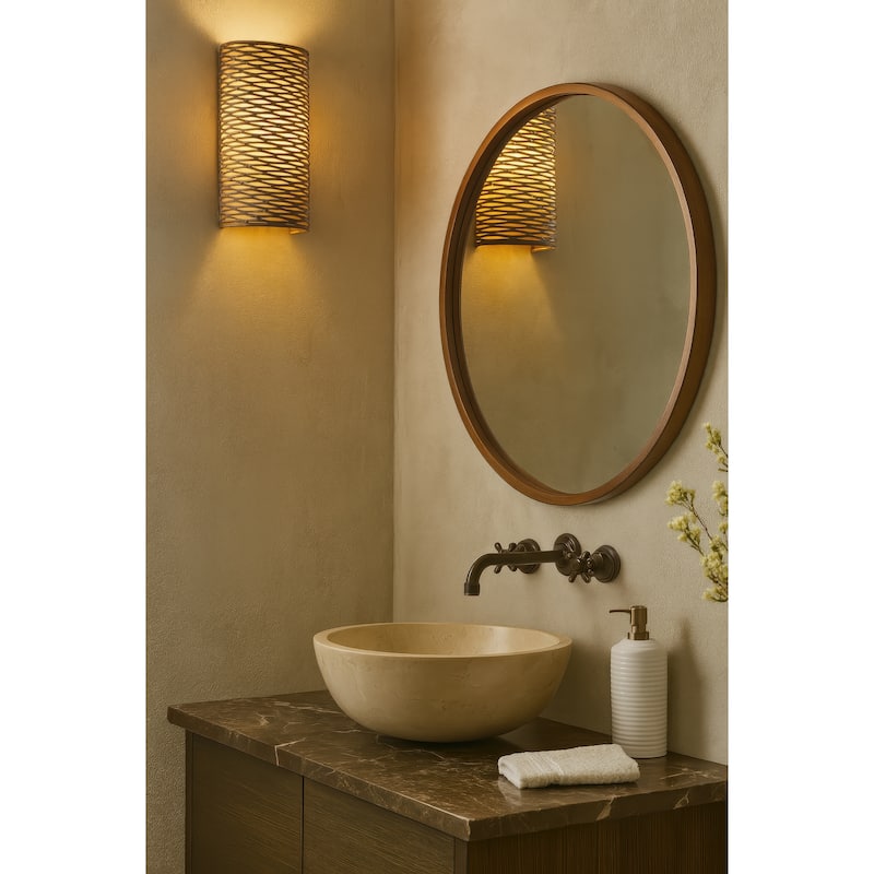 Varaluz Flow 1-Light Wall Sconce - Hammered Ore