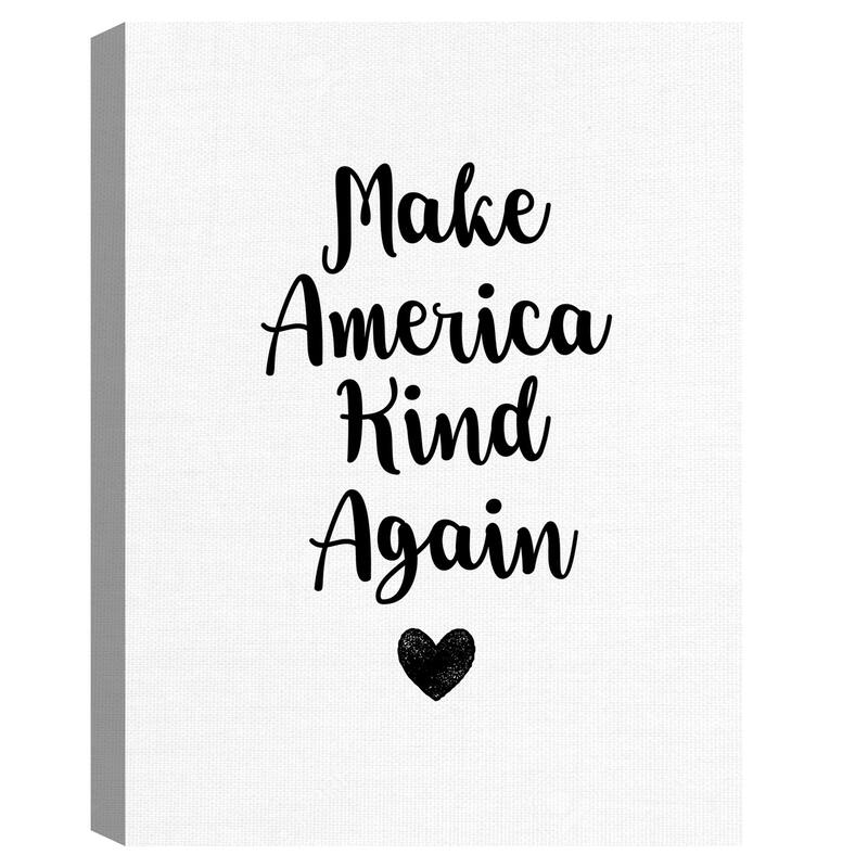 Make America Kind Canvas Art Print