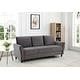 preview thumbnail 3 of 10, Corel Velvet Living Room Set- Sofa and Loveseat