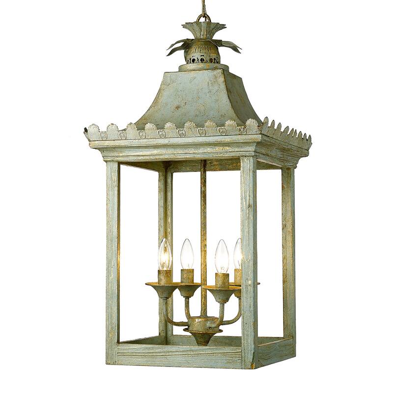 Golden Lighting Finley 4 Light 16" Wide Taper Candle Pendant