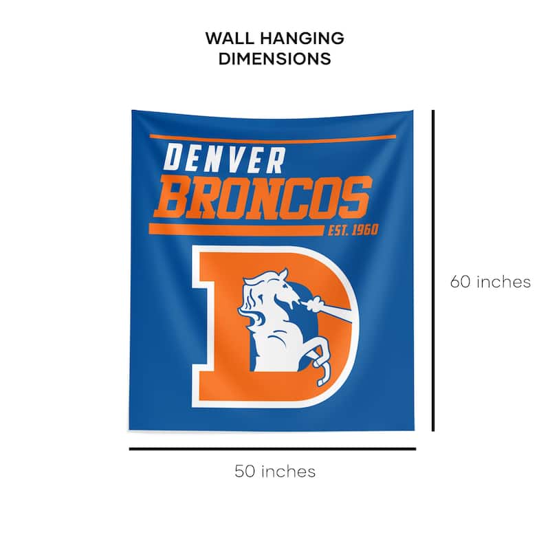 NFL Denver Broncos 40 YD Dash Legacy Wall Hanging - 50"x60"