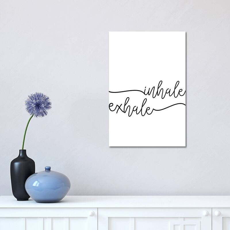 iCanvas "Inhale x Exhale" by Sisi & Seb Canvas Print - 18x12x1.5
