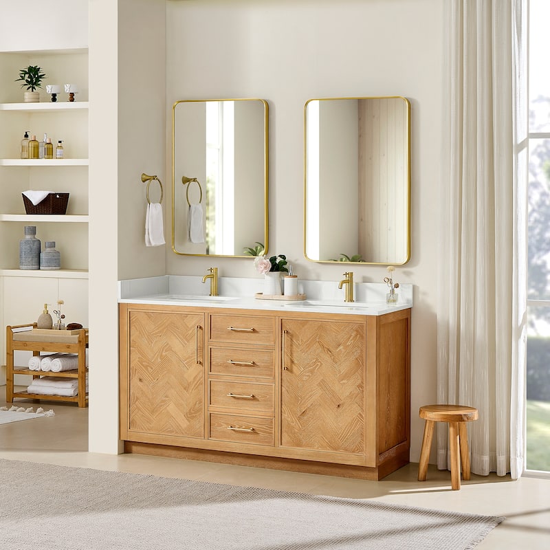 Jakarta Bath Vanity with Quartz Stone Top without Mirror