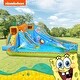 preview thumbnail 2 of 5, Sunny & Fun SpongeBob Inflatable Water Slide with Climbing Wall & Pool