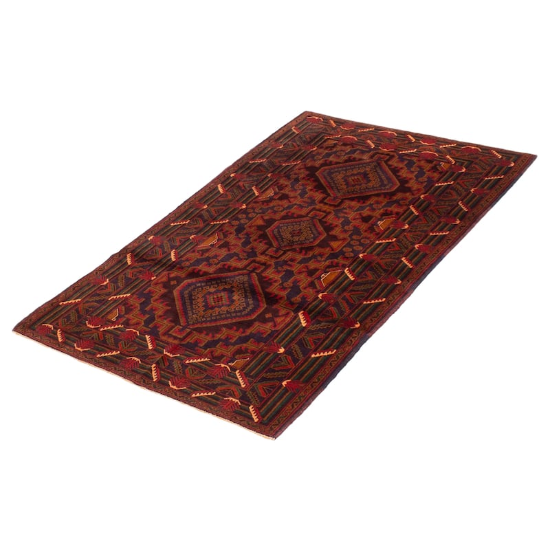 Teimani Brown Rug 3'8" x 6'1" - 3'8 x 6'1