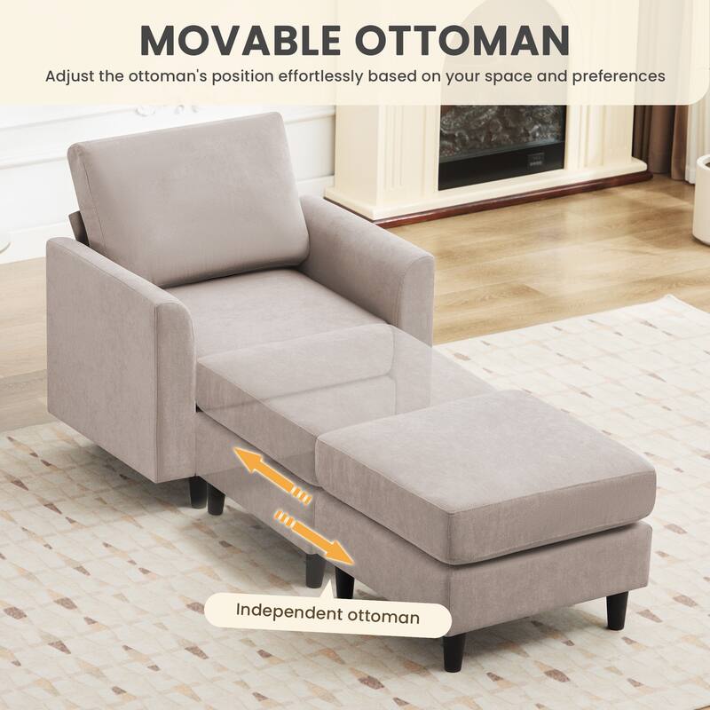 Snow Velvet Sectional Sofa