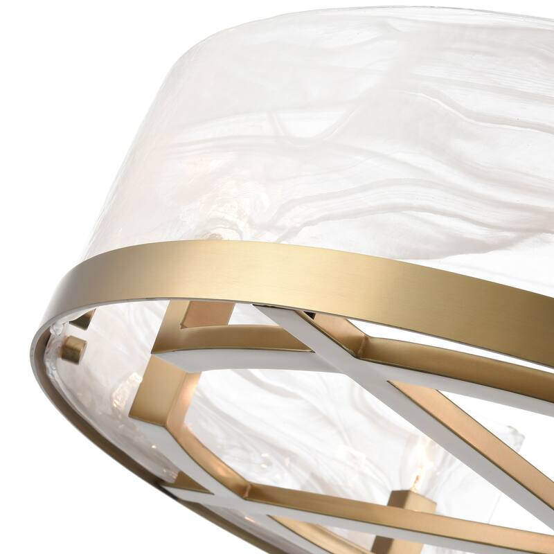 Artcraft Skye 8-Light Chandelier - Brushed Brass Finish
