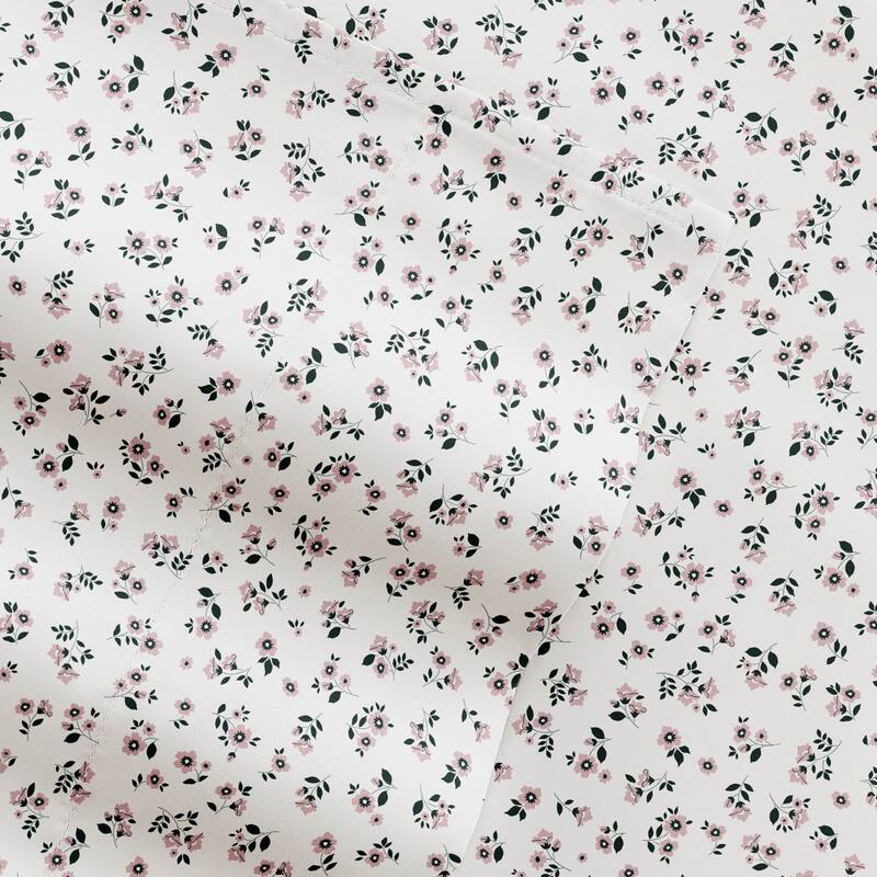Delicate Blossoms Patterned Ultra-Soft Bed Sheet Sets