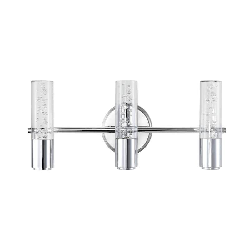 Alain Minimalist Modern Bubble Acrylic/Iron Integrated LED Vanity Light, by JONATHAN Y
