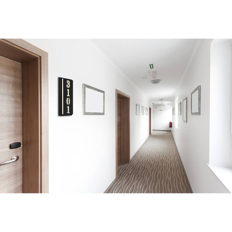 Access Lighting SB-20020LED/ACR Numero 10" Tall LED Wall Sconce