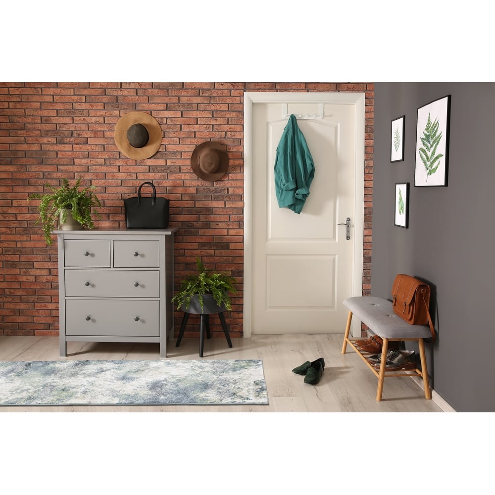 Alpine Rug Co. Dayton Blue/Green Distressed Rug