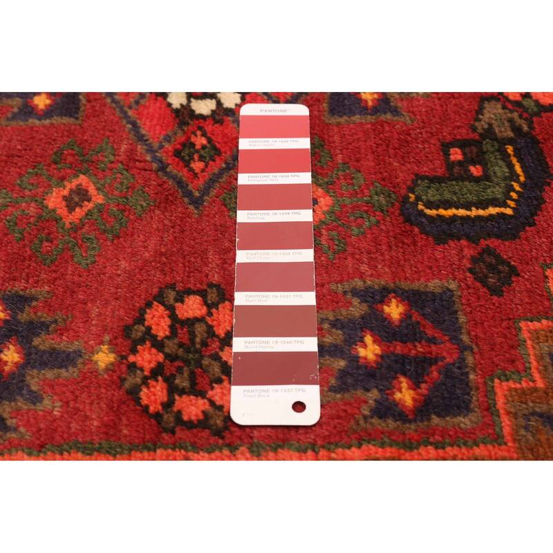 ECARPETGALLERY Hand-knotted Andelz Red Wool Rug - 4'0 x 6'3