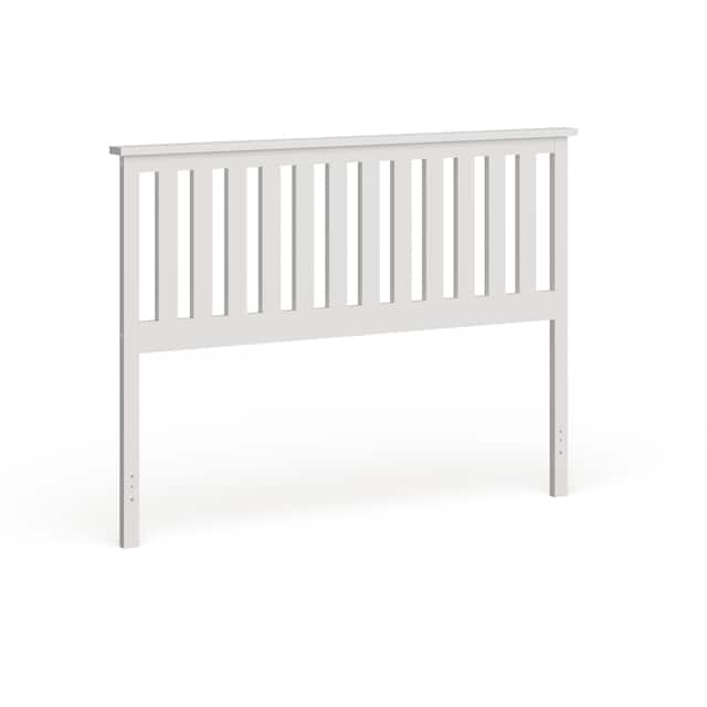 Hammersley Mission Slatted White Wood Headboard by iNSPIRE Q Classic - Full