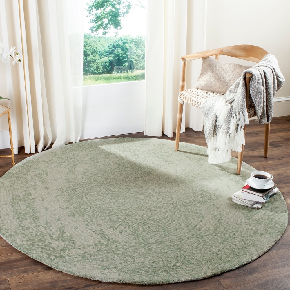 SAFAVIEH Handmade Restoration Vintage Distressed Boho Olegaria Oriental Wool