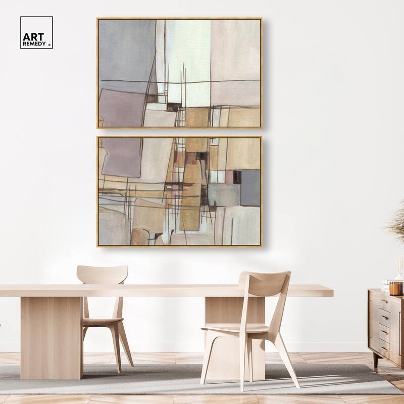 Unspoken Thoughts I Canvas Set of 2 by Art Remedy