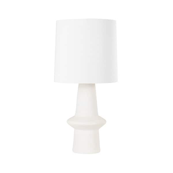 slide 1 of 1, Hudson Valley Lighting Ramapo 1 Light Table Lamp White