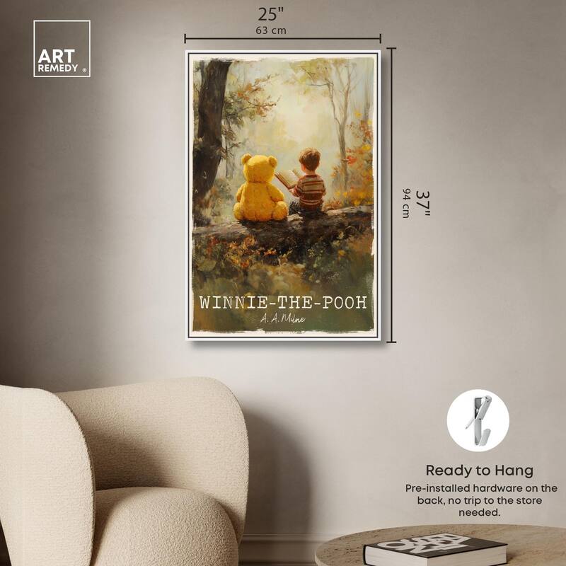 Classic Winnie the Pooh Canvas by Art Remedy