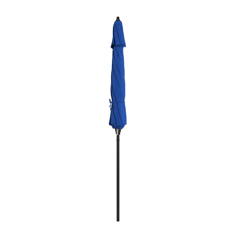 North Bend 9-foot Round Auto-tilt, Bronze Finish, Sunbrella Patio Umbrella by Havenside Home
