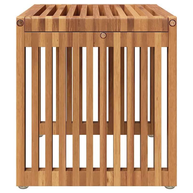vidaXL Garden Side Table Brown Solid teak wood