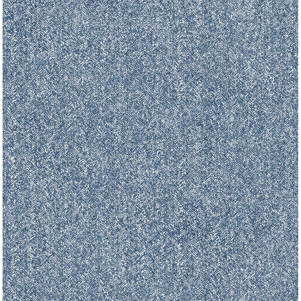 NuWallpaper Ashland Navy Peel and Stick Wallpaper