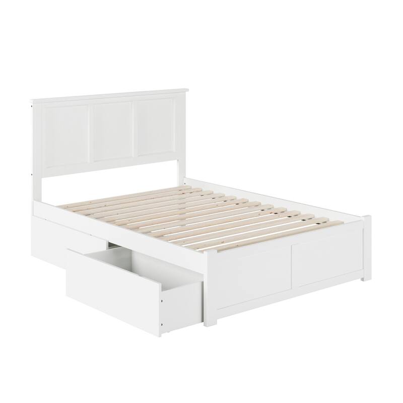 Platform Bed with Drawers - Modern Storage Bed Frame & Turbo Charger