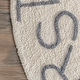 preview thumbnail 133 of 136, Nuloom Alphabet SpinClean Washable Round Rug