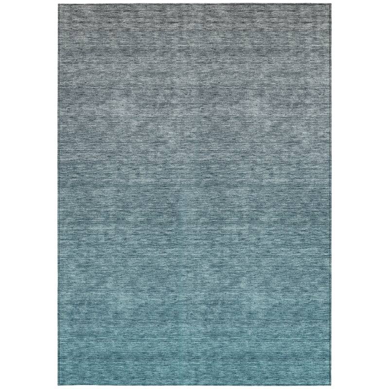 HomeRoots Ombre Transitional Rectangle Outdoor Rug
