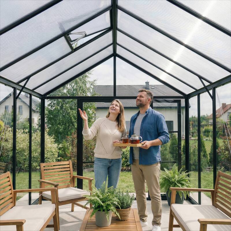 Canopia Aria 10 ft. Black / Clear Greenhouse Kit