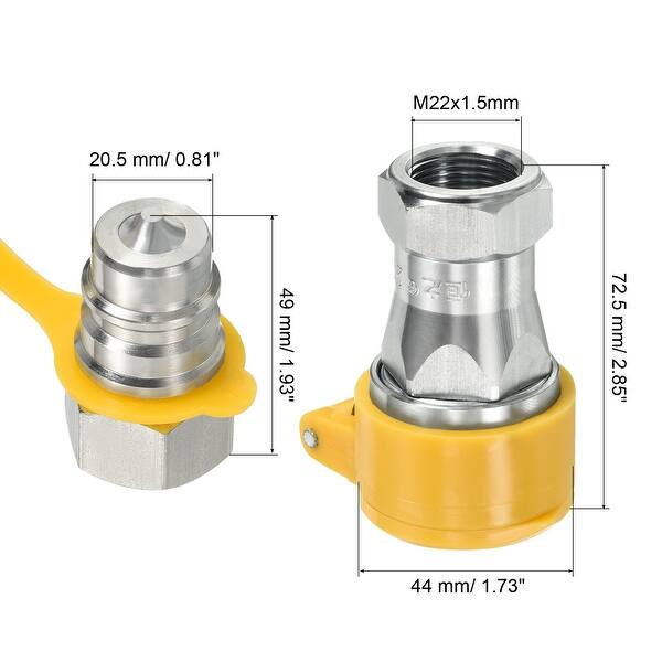 SUKATC AM37982 Female Hydaulic Quick-Connect Couple Compatible