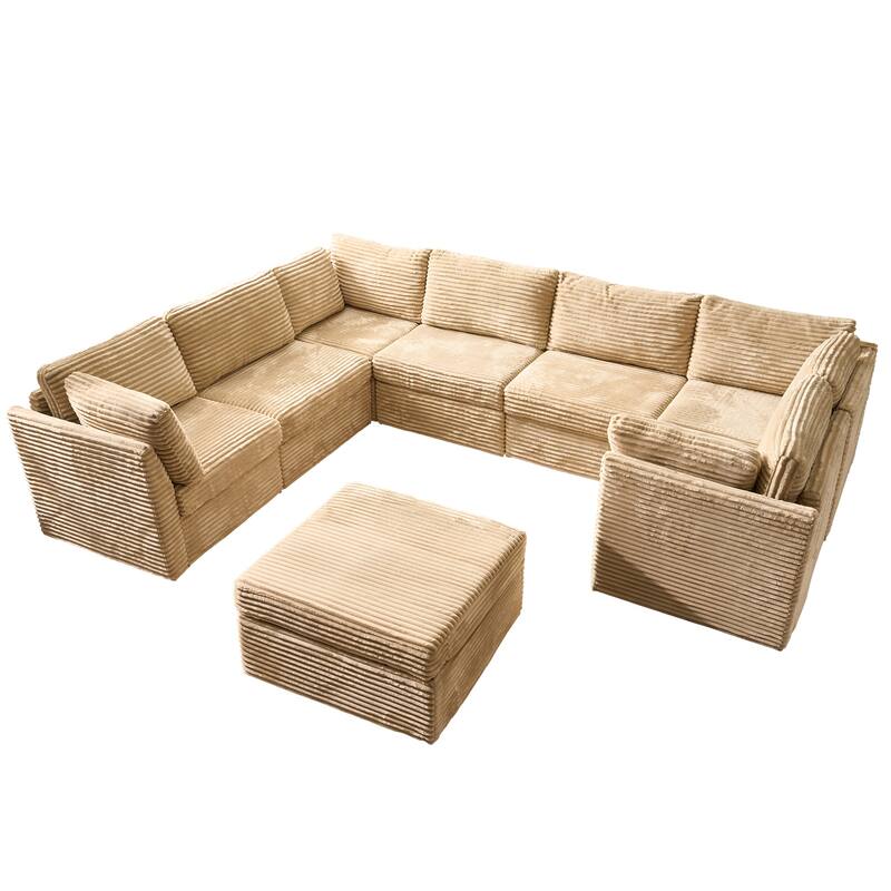 OVIOS Elegant L-Shaped Sofa