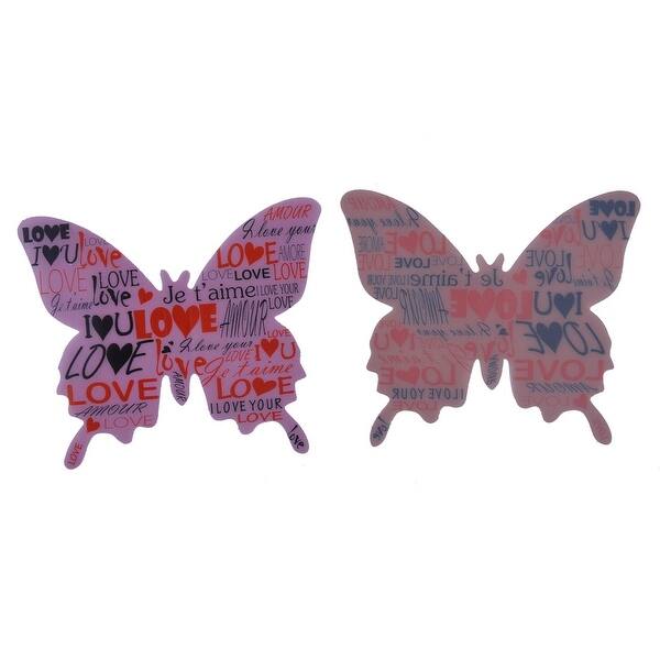 Shop Home Decor 3d Letter Pattern Butterfly Shaped Wall Sticker Decal 3 Size 24pcs On Sale Overstock 28887557