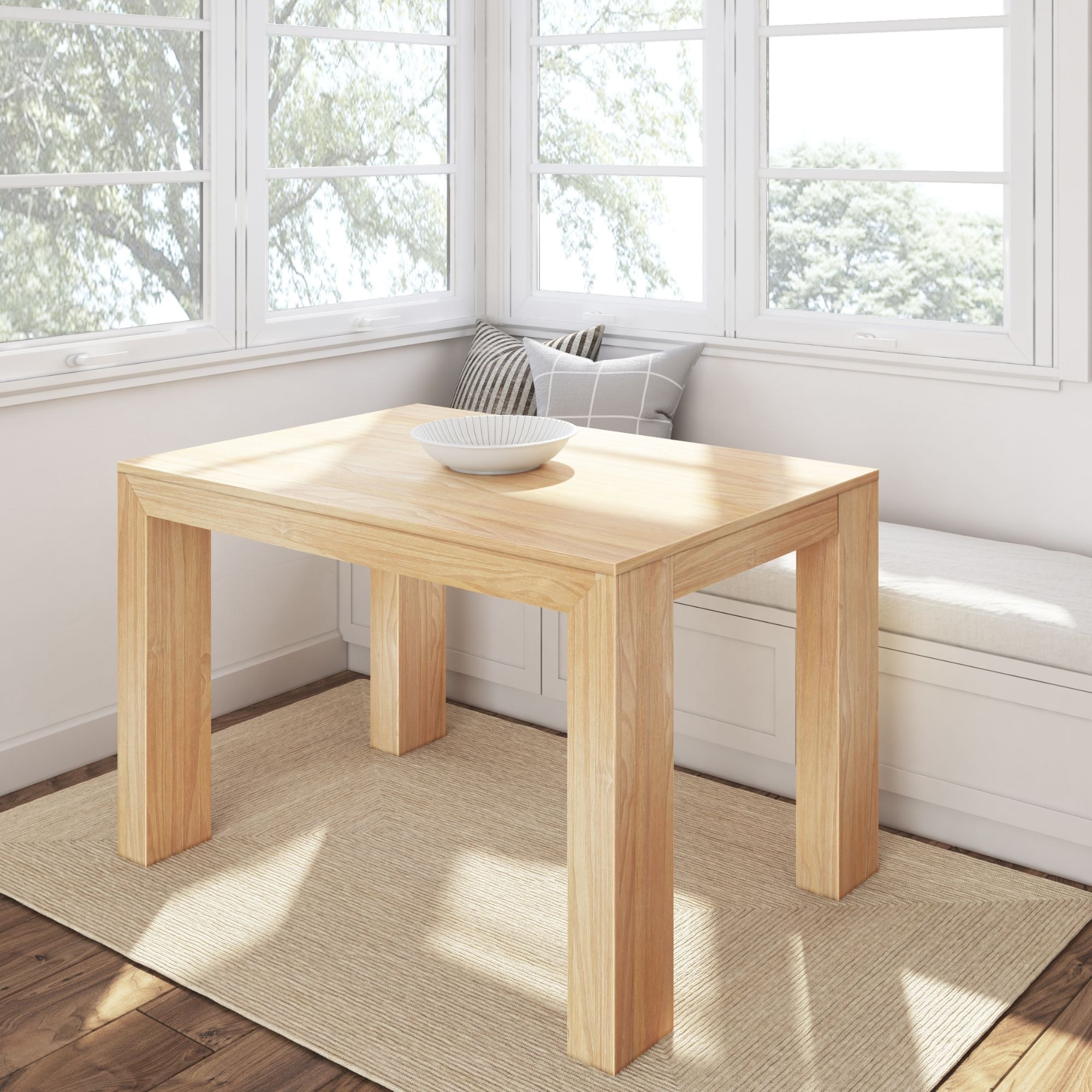 Modern 48-inch Rectangle Wood Dining Table