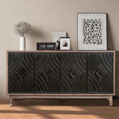 60" Mid Century Sideboard Buffet Cabinet