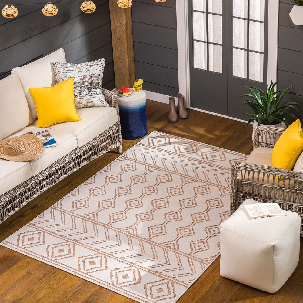 Adino Indoor/ Outdoor Moroccan Area Rug