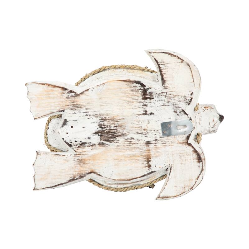 Sagebrook Home 13"Lx10"Wx5"H White/brown, Coconut Shell, Turtle Figurine - 13" x 8" x 4"