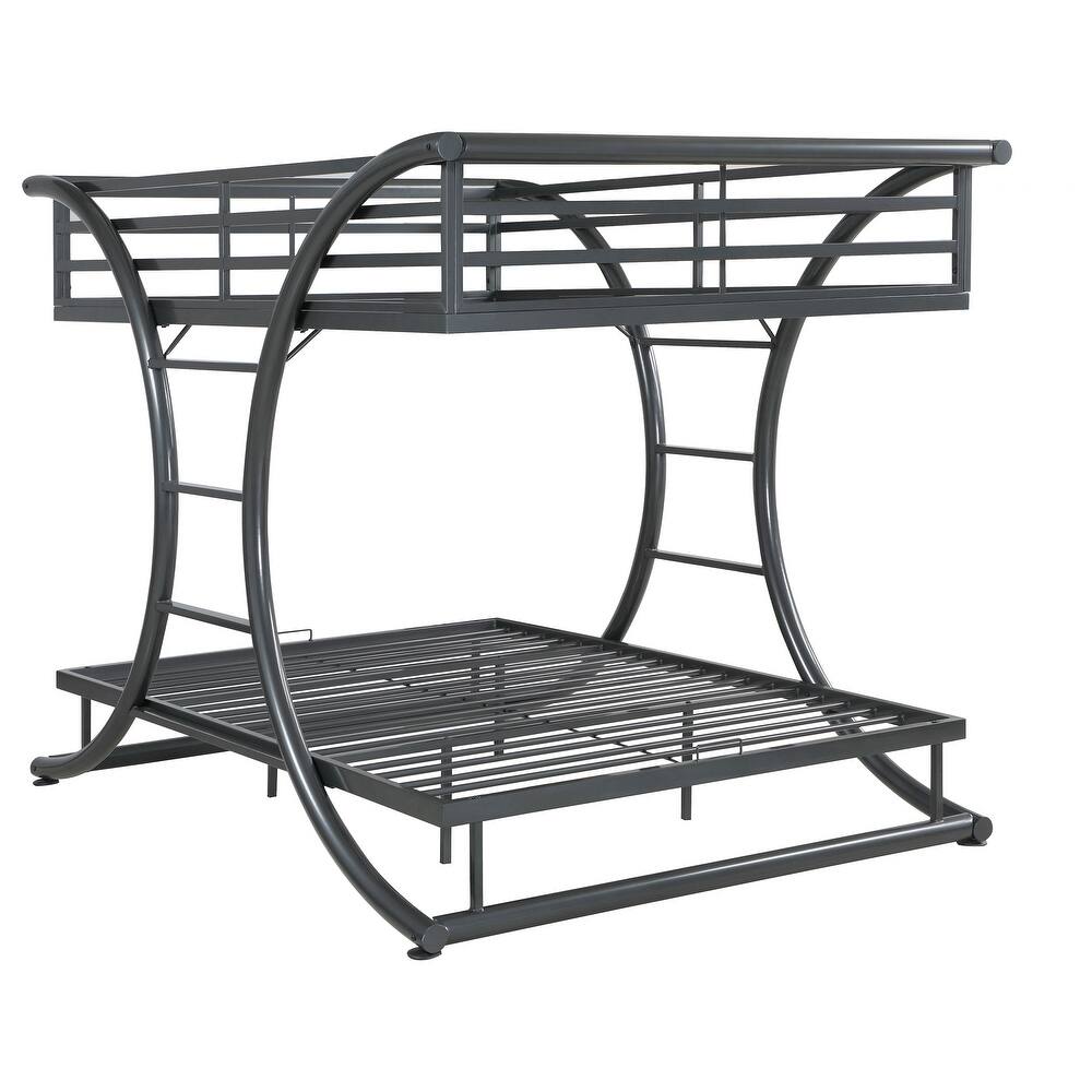 Stephan Contemporary Gunmetal Metal Frame Bunk Bed