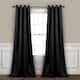 Lush Decor Insulated Grommet Blackout Curtain Panel Pair - 84 Inches - Black