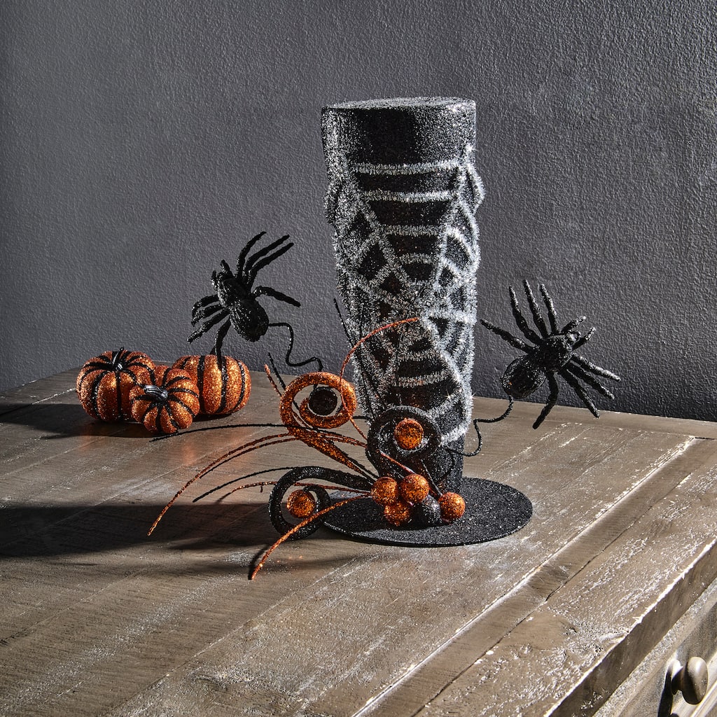12" Halloween Hat With Spiders