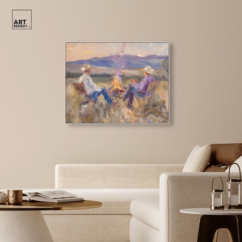 High Plains Camp Canvas by Art Remedy