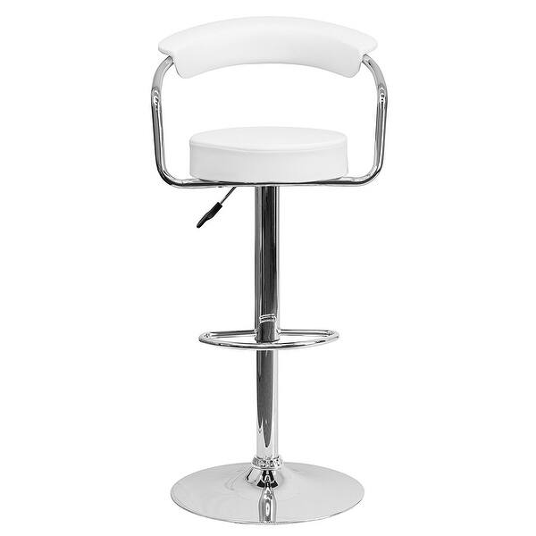 Belleze 2 Faux Leather Modern Adjule Swivel Barstools Adjule Swivel Barstools