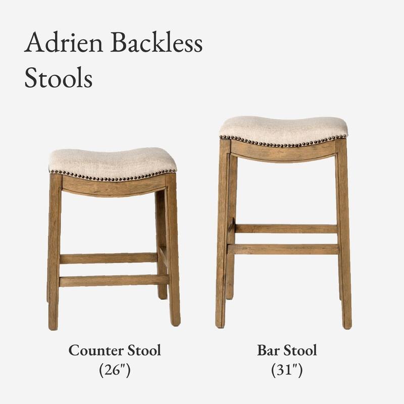 Maven Lane Adrien Saddle Kitchen Stool