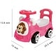 preview thumbnail 4 of 4, Timate: Push & Ride Racer - Pink & Monkey - Foot-To-Floor Car Ride-On, Ages 1-2